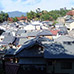 roof of houses viewed from Yamabe-no-komichi