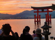 Sunset with the great Torii