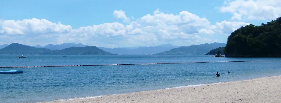 宮島的海水浴場